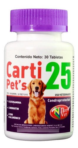 Norvet Carti Pet´s 25 Con 30 Tabs Condroprotege Articulación