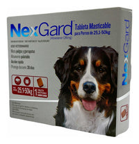 Pastilla Nexgard Antipulgas Para Perros De 25.1 A 50 Kg - CLIKEA
