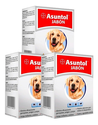 Jabon Asuntol Barra De 100grs.  Antipulgas 3pzas - CLIKEA