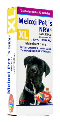 Meloxi Pets Nrv Xl Meloxicam 5 Mg Norvet 30 Tab Perros - CLIKEA