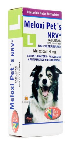 Meloxi Pets Nrv L Meloxicam 4 Mg Perros Norvet 30 Tab