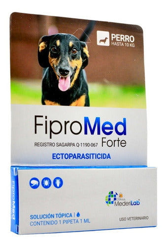 Fipromed Forte Pipeta Antipulgas 1 Ml Fipronil Perros 10 Kg - CLIKEA