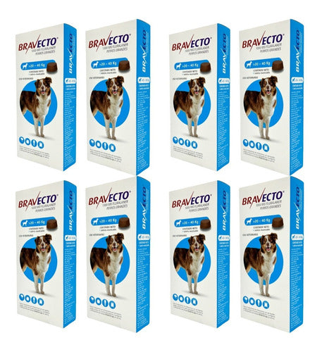 Paquete Mayoreo Bravecto 15 Piezas De 20 A 40 Kg 1000 Mg - CLIKEA